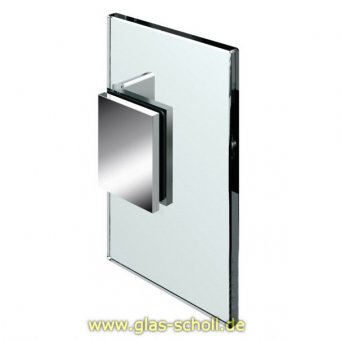 Flamea-Flinter-Nivello-Fluture 90° Glas-Wand Winkelverbinder mattverchromt