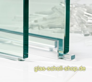 transparente Kunststoff-Verglasungklötze 10´er Pack Dicke 1 mm