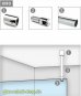 runde Decken-Stabilisierungsstange 250 mm GLAS-DECKE (kürzbar) SET - Edelstahl Design