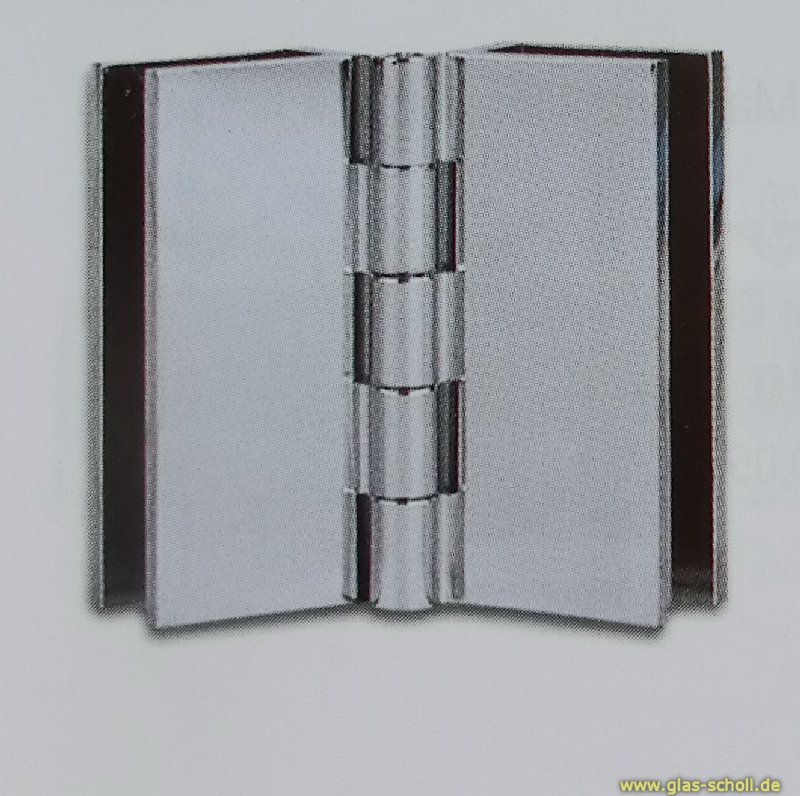 Metallscharnier auf Spiegelglas mit Spiegeltür -beidseitig
